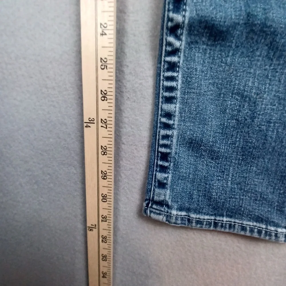 True Religion Men Jeans 30 Blue Denim Geno Relaxed Slim Logo 31